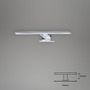 K zrcadlu - BRI 2104018 LED svítidlo k zrcadlu 30 cm 5W 500lm chrom (starý kód: BRI 2104-018) - BRILONER - foto 4
