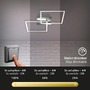 Hranatá - BRILO 3210-018 LED stropní svítidlo, 62 cm, 2300 LM, 22 W, hliník-chrom - BRILO - foto 4