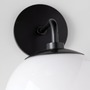 Dekorativní - HVLG H105101-AGB-CE Nástěnné svítidlo STELLA ocel/sklo staromosaz/bílá E27 1x40W - HUDSON VALLEY (Mitzi) - foto 4