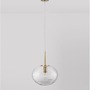 Koule - NV 9236750 Závěsné svítidlo MAEVE čiré sklo bílý kabel mosazný zlatý kov E27 1x12W 230V IP20 bez žárovky - NOVA LUCE - foto 4