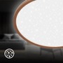 Kruhová - BRILO 7654014 Slim svítidlo LED panel pr.37,5 cm - 22W, 3000lm, hvězdné nebe, neutrální bílá, kávová - BRILO - foto 4