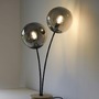Stolní lampy dekorační - LD 11390-79 GREEN WIDO LED stolní lampa dřevo kouřová barva šňůrový vypínač IP20 do interiéru - LEUCHTEN DIREKT / JUST LIGHT - foto 4