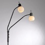 Stojací lampy - LD 12158-18 LOKI LED stojací svítidlo černé 2-ramenné flexibilní nastavitelné s vypínačem 3000K - JUST LIGHT - foto 4