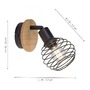 Bodová - LD 15921-79 EUGEN Nástěnné a stropní svítidlo, dřevo, přírodní, E14, LED vyměnitelné, IP20 - LEUCHTEN DIREKT / JUST LIGHT - foto 4