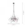 Vícečetná - LD 15490-18 SKELETTON Závěsné svítidlo v černé barvě s kovovým tělem v trendy retro designu - LEUCHTEN DIREKT / JUST LIGHT - foto 4