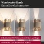 Nástěnná - P 71254 LED nástěnné svítidlo Tharin IP44 3000K 120x250mm 2x3,7W zlatá - PAULMANN - foto 4