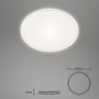 Kruhová - BRILO 3046-016 LED stropní svítidlo pr. 28 cm 15W 1500lm bílé - BRILO - foto 4
