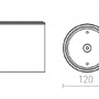 Přisazená - RED R14208 DUNE ES111 stropní bílá 230V GU10 9W IP65 - RED - DESIGN RENDL - foto 4