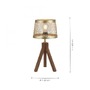 Stolní lampy dekorační - LD 11423-60 FREDERIK Stolní lampa, matná mosaz, 1xE27, šňůrový vypínač, dřevo - LEUCHTEN DIREKT / JUST LIGHT - foto 4