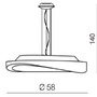 Dekorativní - AZZ AZ0988 Circulo 58 pendant (chrome) - AZZARDO - foto 4