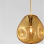 Koule - NV 9190403 Závěsné svítidlo LAVA zlatý kov ručně vyrobené zlaté sklo E27 1x12W 230V IP20 bez žárovky - NOVA LUCE - foto 4