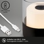 Na stůl - BRILO 7483015 LED nabíjecí stolní lampa, 10 cm, 2W, 150lm černá - BRILONER - foto 4