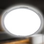 Kruhová - BRI 3872018 Pulap stropní svítidlo pr.29,3 cm - 18W, 2400lm, LED, přímé a nepřímé osvětlení, IP54, neutrální bílá, chrom - BRILONER - foto 4