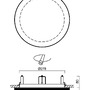 Koupelnová - OS ERI52173 ERIS CV2 stropní/nástěnné skleněné polovestavné svítidlo bílá / černá IP44 25W E27 - OSMONT - foto 4