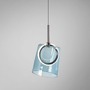 Dekorativní - PN 2541-56 ZULA LED závěsné svítidlo 1 ramenné kov/sklo modrá nastavitelná výška 3000K - PAUL NEUHAUS - foto 4