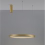 Kruhová - NV 9345619 Závěsné svítidlo PERRINE kartáčovaný zlatý hliník a akryl LED 42W 230V 3000K IP20 stmívatelné - NOVA LUCE - foto 4