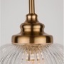 Dekorativní - NV 9738211 Závěsné svítidlo MOND saténový zlatý kov čiré sklo E14 1x5W 230V IP20 bez žárovky - NOVA LUCE - foto 4