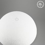 Stolní lampy dekorační - BRILO 7520016 Fungo Mini LED stolní lampička bezdrátová IP44, stmívatelné, dotykový vypínač, bílá - BRILO - foto 4