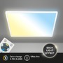 Hranatá - BRILO 7541016 BRILONER LED stropní svítidlo, ploché, dálkový ovladač, přímé a nepřímé osvětlení, bílé 7541016 - foto 4
