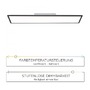 Hranatá - LD 14757-18 FLAT LED stropní svítidlo hranaté v černé s nastavitelou barvou světla a funkcí stmívání 2700-5000K - LEUCHTEN DIREKT / JUST LIGHT - foto 4