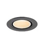 Kruhová - LA 1010027 NUMINOS® GIMBLE XS Stropní vestavné svítidlo, 2700 K, 20°, IP20, kulaté, černé / bílé - BIG WHITE (SLV) - foto 4
