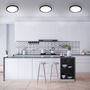 Kruhová - BRI 3468415 LED stropní svítidlo, pr. 40,5 cm, 24,5 W, černá (starý kód: BRI 3468-415) - BRILONER - foto 4