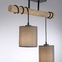 Podélná - LD 15782-29 GREEN TRIB LED stropní svítidlo přírodní dřevo 2 ramenné látkové stínidlo venkovský design do interiéru - LEUCHTEN DIREKT / JUST LIGHT - foto 4