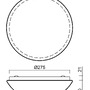 Kruhová - OS TIT56706 TITAN 1 stropní/nástěnné plastové svítidlo bílá IP54 4000 K 13W LED - OSMONT - foto 4