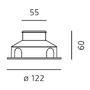 Zapuštěná - AR T40001ELPTW00 Ego 55 Flat pochozí hliník EL 3000K čtverec - ARTEMIDE - foto 4