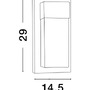 Nástěnná - NV 9060202 Venkovní nástěnné svítidlo LETO černý hliník akrylový difuzor LED 18W 3000K 220-240V 120st. IP65 - NOVA LUCE - foto 4
