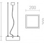 Hranatá - RED R13709 STRUCTURAL LED 20x20 závěsná česaný hliník 230V LED 12W 3000K - RED - DESIGN RENDL - foto 4
