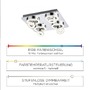 Hranatá - LD 14662-17 TIM LED stropní svítidlo, 8-ramenné, Smart Home, RGB+W RGB+2700-5000K MEDION - LEUCHTEN DIREKT / JUST LIGHT - foto 4