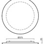 Plafoniéry - OS AUR59534 AURA 5 stropní/nástěnné skleněné svítidlo bílá IP43 4000 K 24W LED - OSMONT - foto 4
