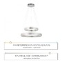 Kruhová - PN 8420-55 Q-VITO LED závěsné svítidlo v barvě oceli s nastavitelnou barvou světla a ovladačem Smart Home ZigBee 2700-5000K - PAUL NEUHAUS - foto 4