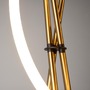 Stojací lampy - M MOD369FL-L36BS3K Stojací lampa Crochet 3000K 36W teplá bílá 2500lm černá/mosaz hliník stmívatelná - MAYTONI - foto 4