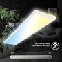 Hranatá - BRILO 7533016 BRILONER Tava LED stropní svítidlo 98cm, stmívatelné, dálkový ovladač, bílé 7533016 - foto 4