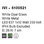 Plafoniéry - NV 6100521 Stropní svítidlo IVI stropní svítidlo IP44 bílé opálové sklo E27 1x12W - NOVA LUCE - foto 4