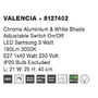 S ramenem - NV 8127402 Nástěnné svítidlo VALENCIA nikl satén hliník bílé stínidlo E27 1x40W LED 3W čtecí lampička / vypínač na těle - NOVA LUCE - foto 4