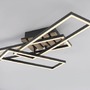 Hranatá - LD 14051-79 LED stropní svítidlo AKUSTIKA, dřevo, přírodní, moderní černá, otočné, 3000K - JUST LIGHT - foto 4