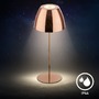 Stolní lampy dekorační - BRILO 7522013 Serina LED bezdrátová stolní lampička IP44, stmívatelná, dotykový vypínač, měď - BRILO - foto 4