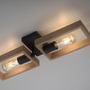 Hranatá - LD 15657-18 FRANKY LED stropní svítidlo, černá, dřevěný rám, kov, 2 ramenné stropní svítidlo - LEUCHTEN DIREKT / JUST LIGHT - foto 4
