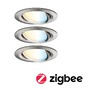 Hranatá - P 5180 Startovací sada Smart Home smik Gateway nástěnný ovladač + LED vestavné svítidlo Nova Plus Coin základní sada výklopné měnitelná bílá - PAULMANN - foto 4