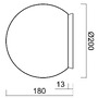 Kruhová - OS SKA68410 SKAT 1 stropní/nástěnné plastové svítidlo bílá IP65 3000 K 8W LED - OSMONT - foto 4