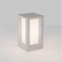 Sloupková - NV 9739352 Venkovní sloupkové svítidlo CASTRO bílý pískovec a akryl E27 1x12W bez žárovky 100-240V IP65 - NOVA LUCE - foto 4