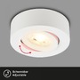 Bodová - BRI 7990016 LED vestavné / přisazené bodové svítidlo – pr.90mm, stmívatelné, 5W, 230V, teplá bílá, nastavitelné, bílá - BRILONER - foto 4