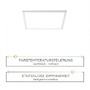 LED panely - LD 14531-16 FLAT LED panel, stropní svítidlo, úspora místa, bílé 2700-5000K - LEUCHTEN DIREKT / JUST LIGHT - foto 4