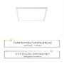 LED panely - LD 14531-16 FLAT LED panel, stropní svítidlo, úspora místa, bílé 2700-5000K - LEUCHTEN DIREKT / JUST LIGHT - foto 4