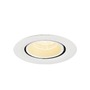 Kruhová - LA 1010057 NUMINOS® GIMBLE XS Stropní vestavné svítidlo, 3000 K, 40°, IP20, kulaté, bílé - BIG WHITE (SLV) - foto 4