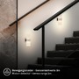 Nepřímé osvětlení - BRI 3888012 Aura nástěnné svítidlo - 2,5W, 100lm, nabíjecí, LED, s pohybové čidlo, matný nikl - BRILONER - foto 4