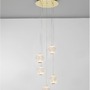 Vícečetná - NV 9695209 Závěsné svítidlo BRILLANTE zlatý hliník a akryl LED 21W 230V 3200K IP20 stmívatelné - NOVA LUCE - foto 4